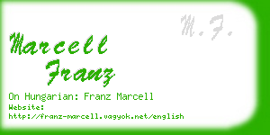 marcell franz business card